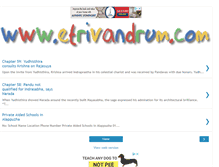 Tablet Screenshot of etrivandrum.com